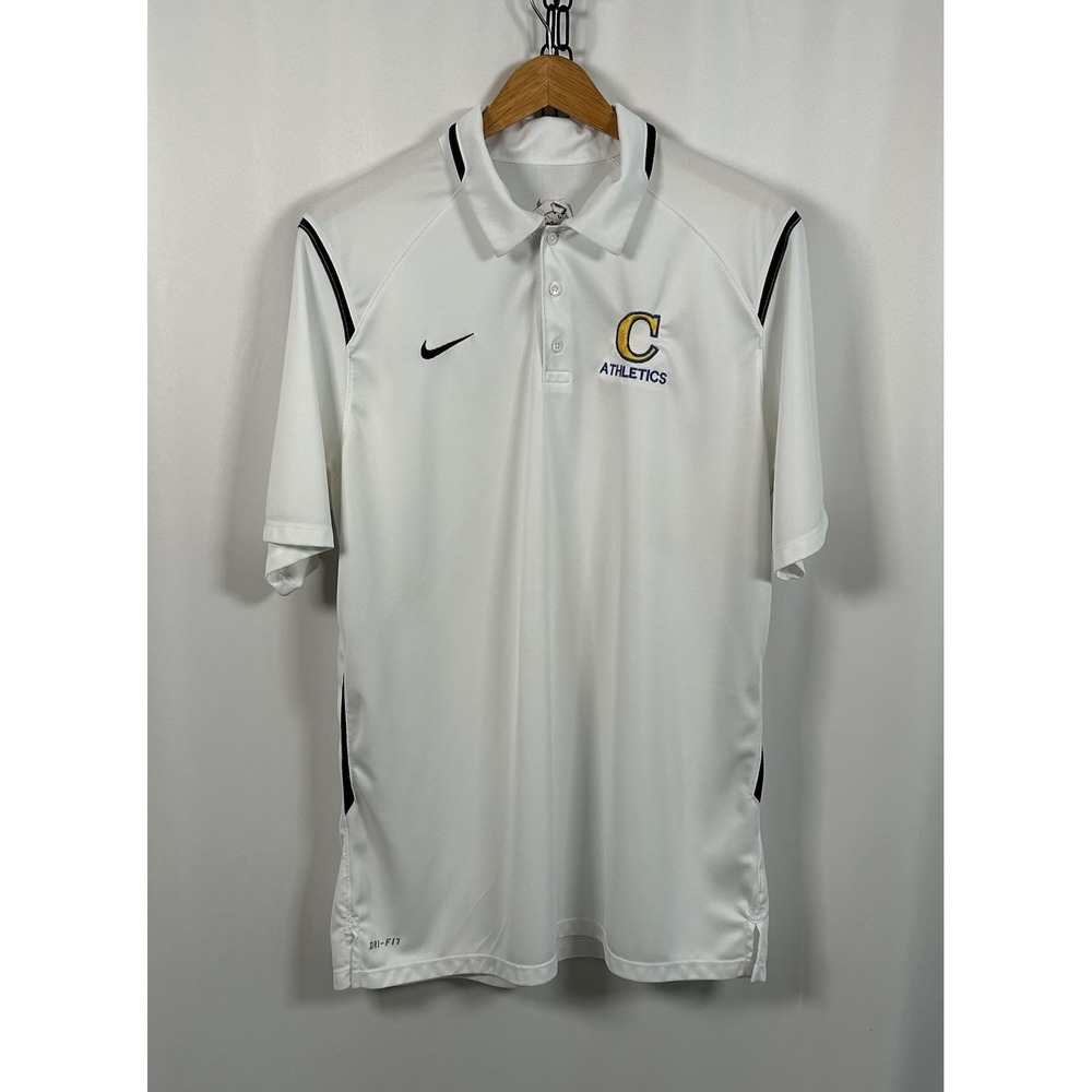 Nike Charlotte High School Athletics Punta Gorda FL Polo Shirt Mens XL White